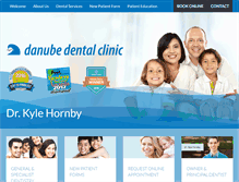 Tablet Screenshot of danubedental.com